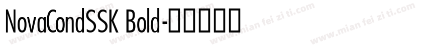 NovaCondSSK Bold字体转换